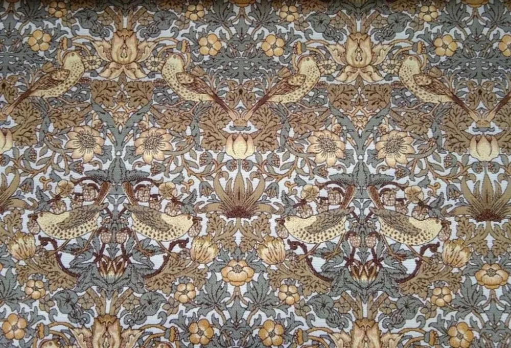 Гобеленовая ткань Воришки светлый фон 175 см