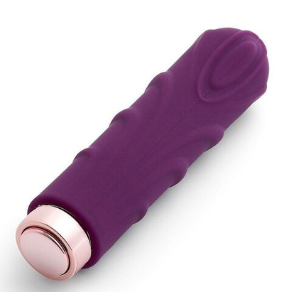 Фиолетовая вибропуля Love Sexy Silky Touch Vibrator - 9,4 см. (Цвет: фиолетовый)
