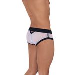 Мужские трусы брифы белые с черной резинкой Clever CULT BRIEF 123701