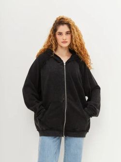Худи Zip Гранж графит