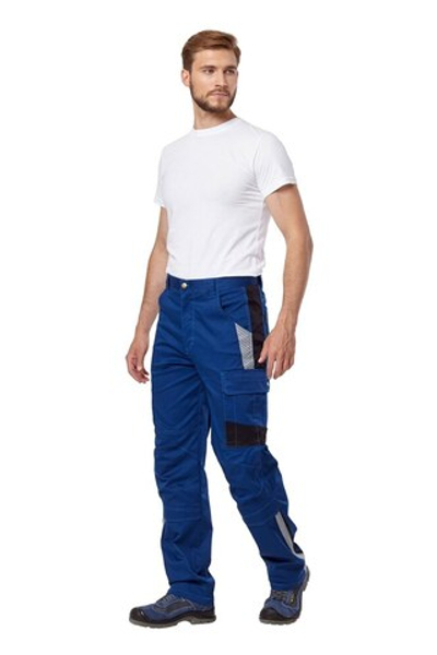 Брюки "Азур" синий/черный