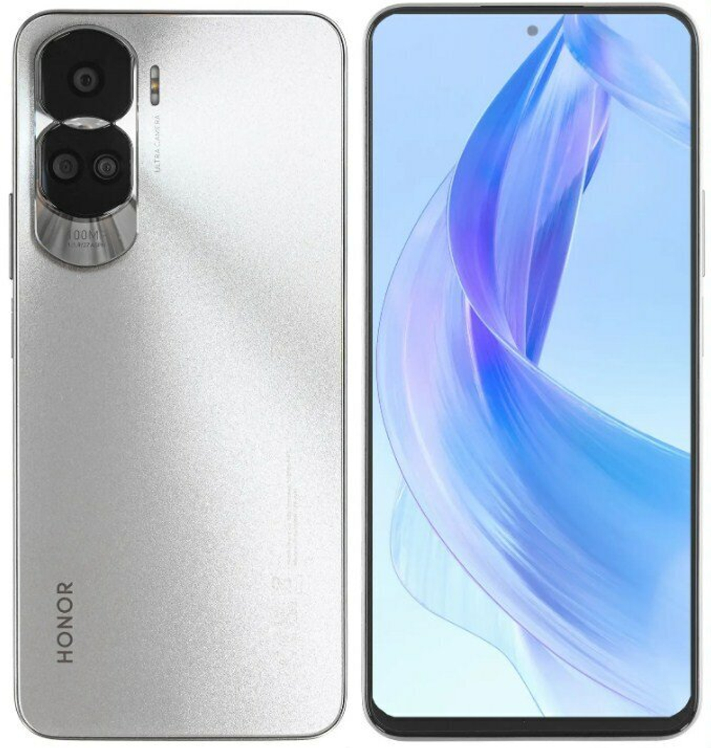 Смартфон HONOR 90 Lite 8/256 ГБ RU, Dual nano SIM, серебристый