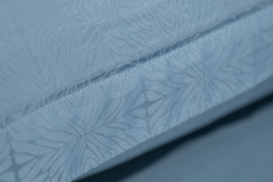 Постельное белье 1.5 спальное Garda Decor Муар сине-зеленое бамбук