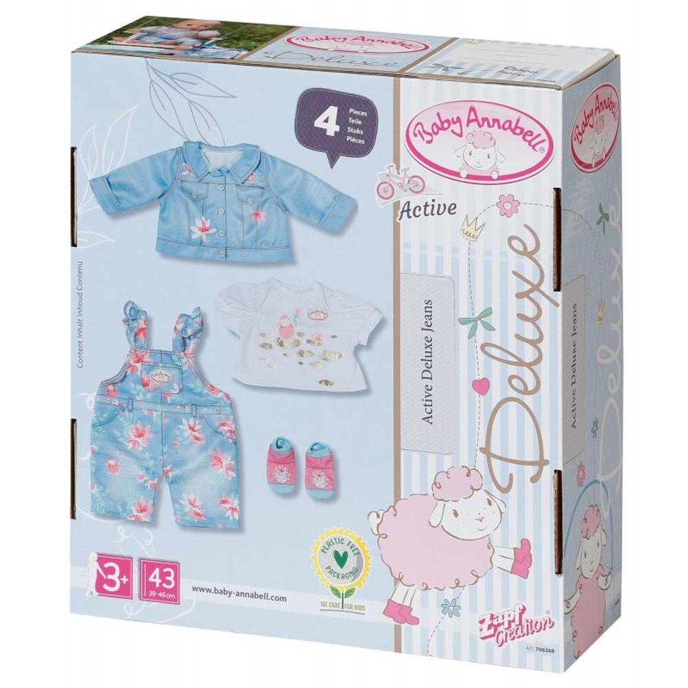 Baby Annabell - Комплект одежды Deluxe Denim для куклы 43 см 706268