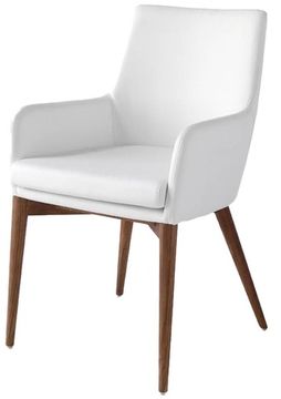 Белый стул из экокожи модель 4006 Испания 