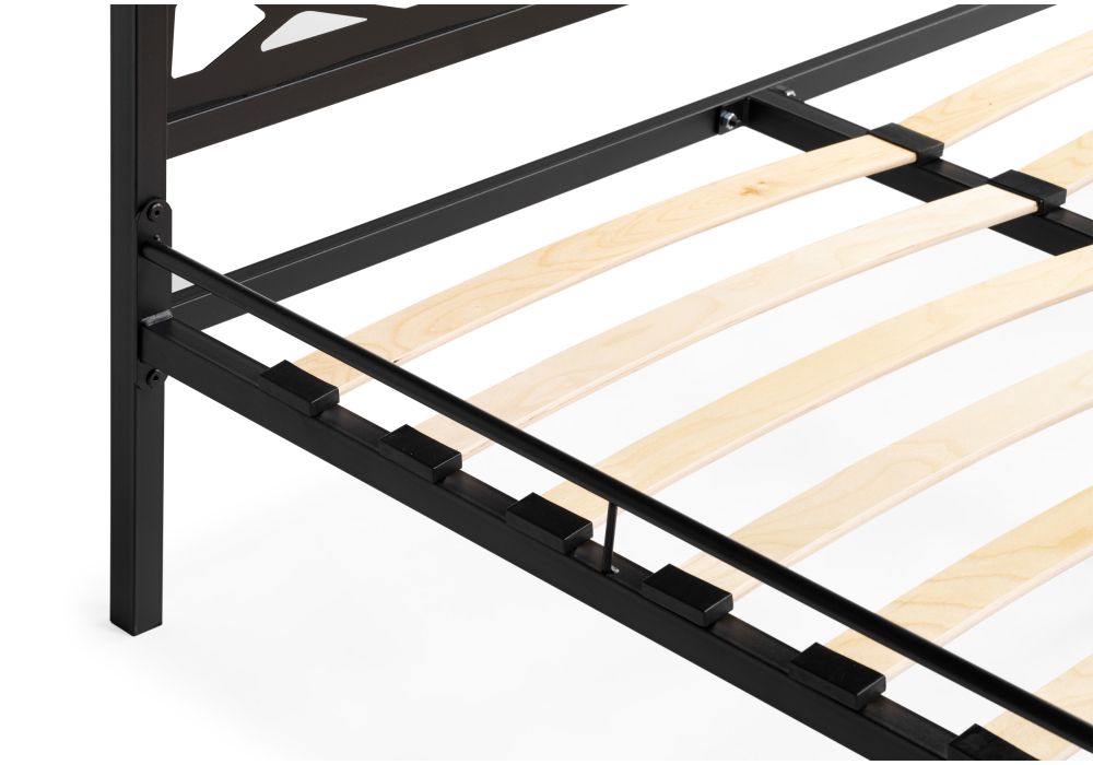 Полутораспальная кровать Кубо 140х200 черный