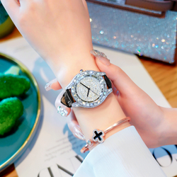 KANGOL Quartz Movement Genuine Leather Strap Watch Women"s Watch White Dial