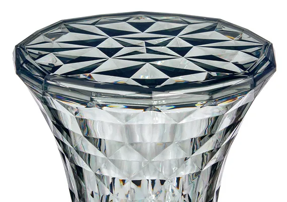 Столик-табурет Rock прозрачный серый