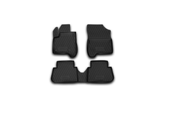 Коврики Standard, в салон CITROEN C3 Picasso 2009- , 4 шт. (полиуретан, чёрные) Element.CARCRN00027