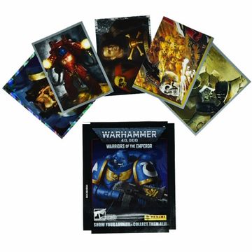 Пакетик наклеек Panini WARHAMMER 40000  (в пакетике 5 наклеек)