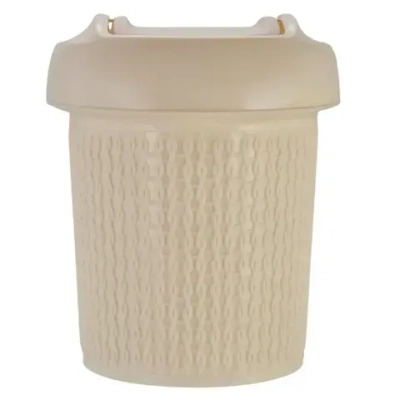 Контейнер для мусора Ajur 12 л айвори (комплект 8 шт)