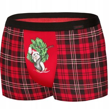 Трусы мужские боксеры Cornette Swiateczne Penguin 007/66