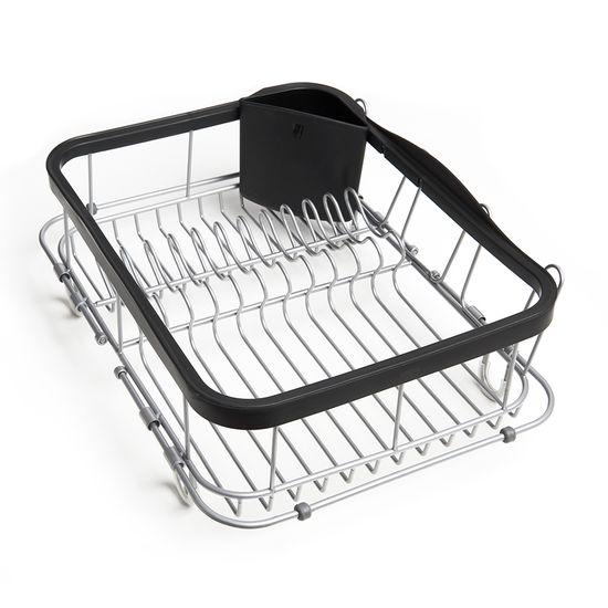 Сушилка для посуды sinkin, 28х14х47 см, черный, никель