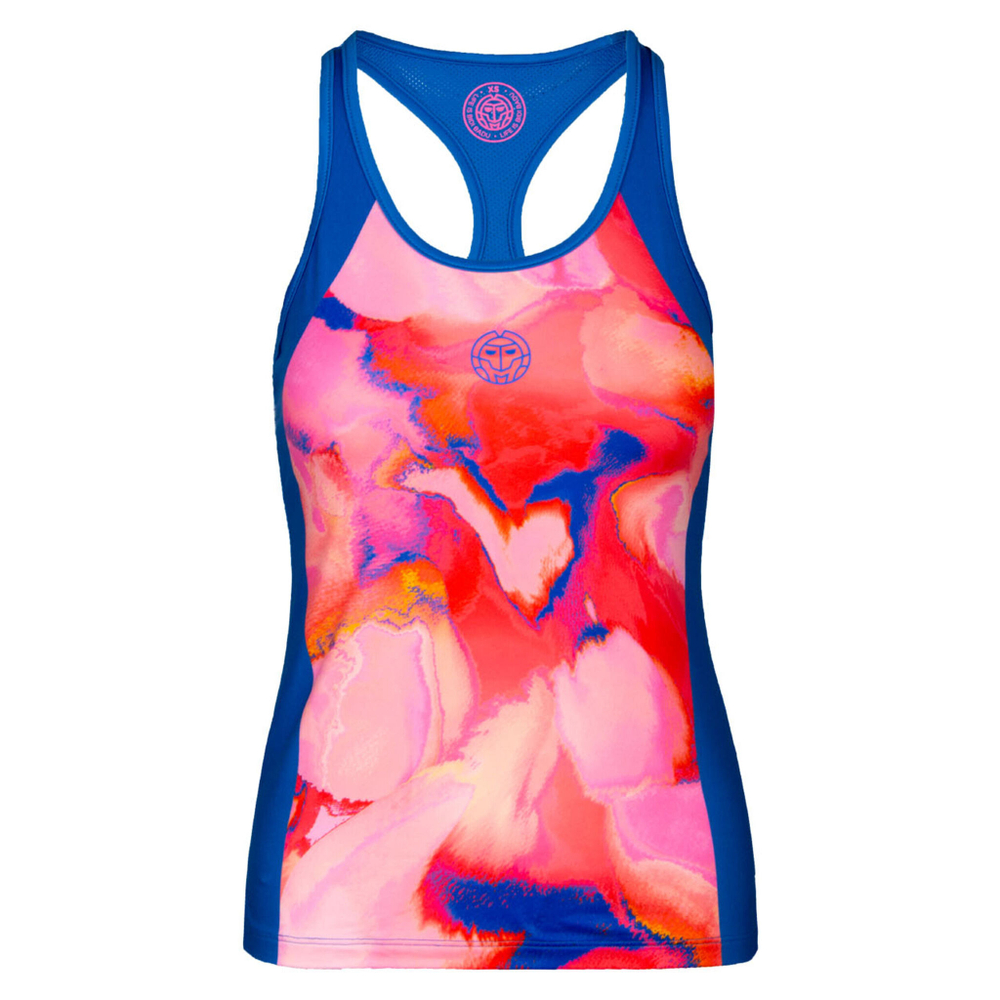 Женская теннисная майка BIDI BADU Jua Tech Tank Top Women - Blue, Multicoloured