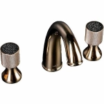 Смеситель для раковины Boheme Royal Cristal 297-Royal/CRST black золото/Preciosa