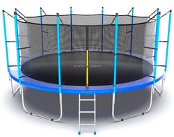 EVO JUMP Internal 16ft (Blue) Батут с внутренней сеткой и лестницей, диаметр 16ft (синий)