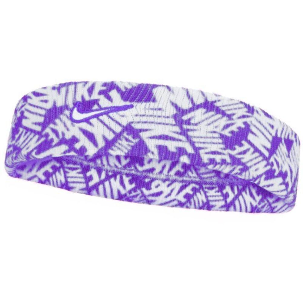 Повязка на голову теннисная Nike Swoosh Headband - court purple/white