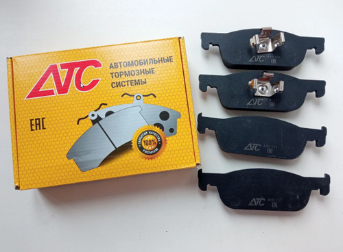 Колодка переднего тормоза "АТС" 410605536R, LADA X-ray, Renault Clio IV,  Renault Logan II, Renault Sand
