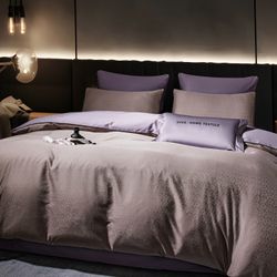 Комплект постельного белья на резинке Сатин-Жаккард Тессоро «Мягкий плющ»