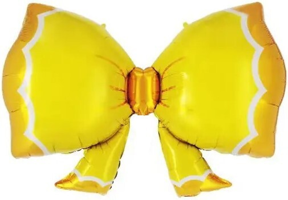 Шар (36''/91 см) Фигура, Бант, Желтый, 1 шт.