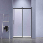 Душевая дверь Como-N VDS-4CN120CLB, 1200, черный, стекло прозрачное