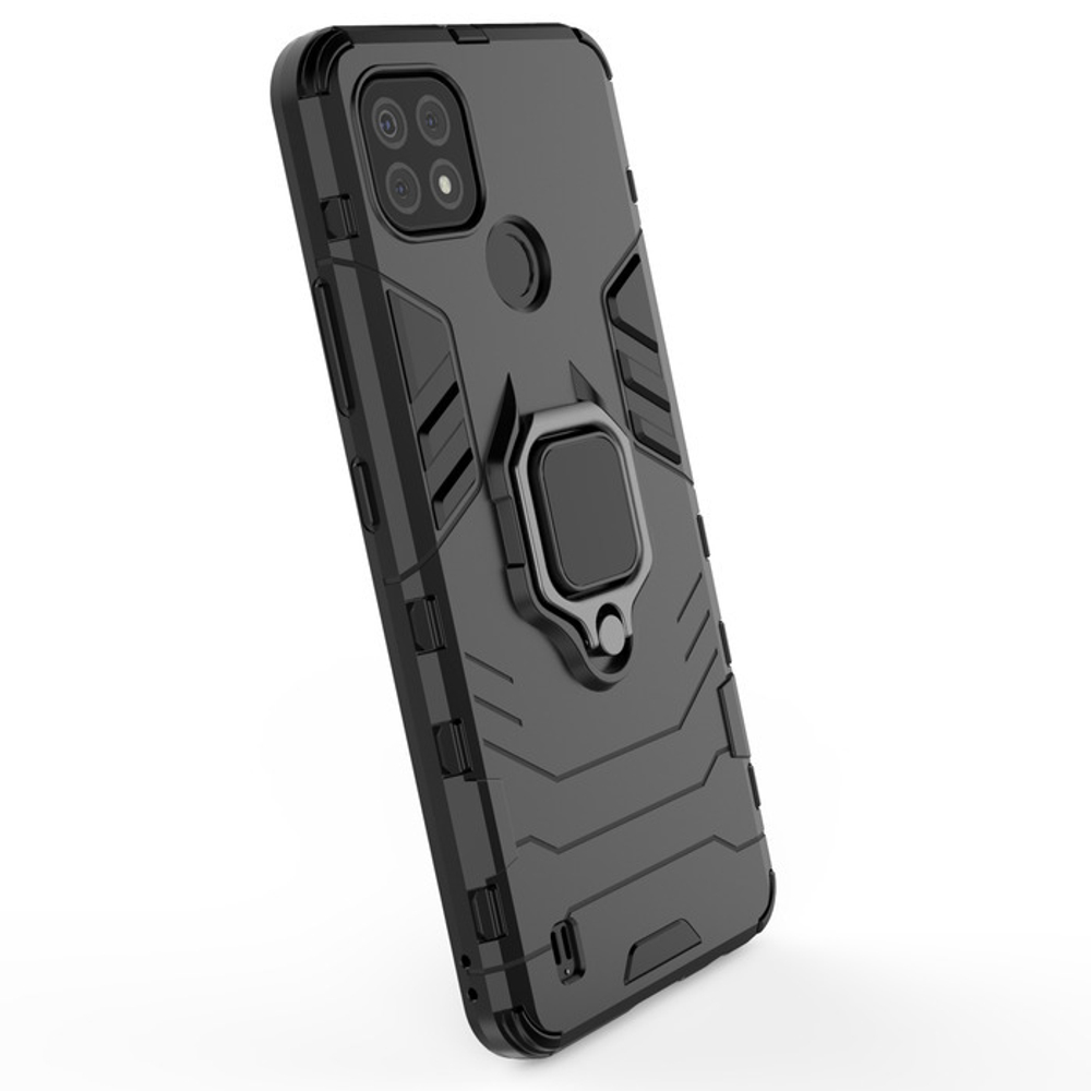 Противоударный чехол с кольцом Panther Case для Realme C21 / C11