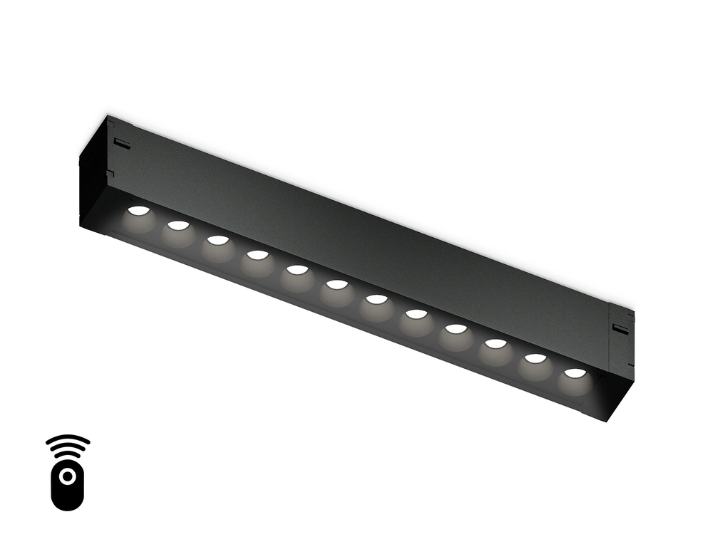 GL1302 BK черный IP20 12W 3000K-6400K 220V 24° 232*25*42 (Без ПДУ)
