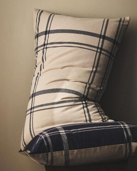 Наволочка Zara Home, хлопок 100%, в клетку, 9120/091