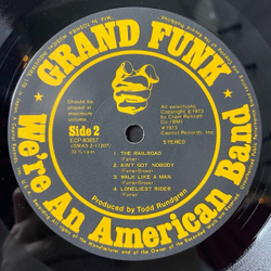 Винтажная виниловая пластинка LP Grand Funk We are An American Band (Japan 1973) (No Obi) ECP-80857