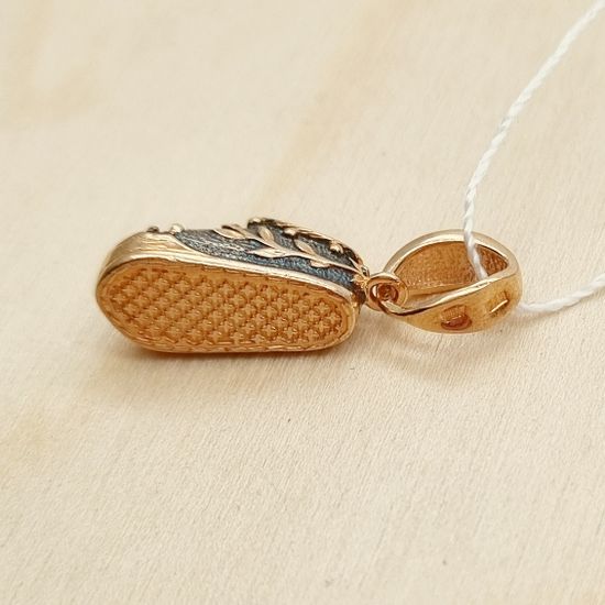 Подвеска. Чудо Спиридона. Золочение. Фианит.