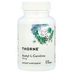 Thorne, Carnityl, ацетил-L-карнитин, 60 капсул