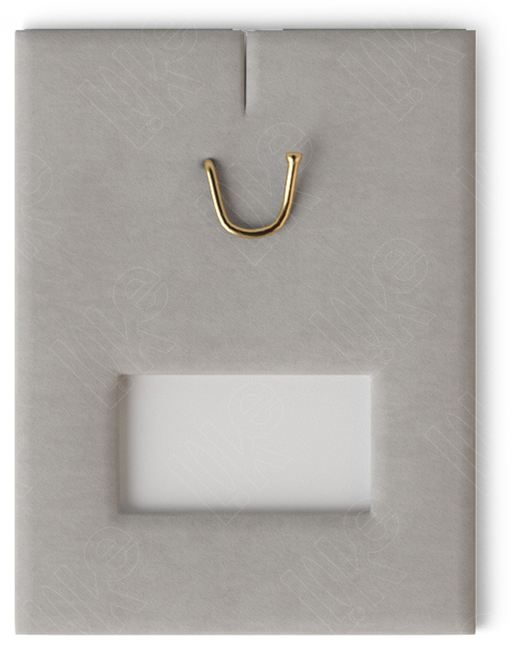 Вкладыш 08/наклонный/для подвески/крючок/окошко для бирки/прорезь для нитки