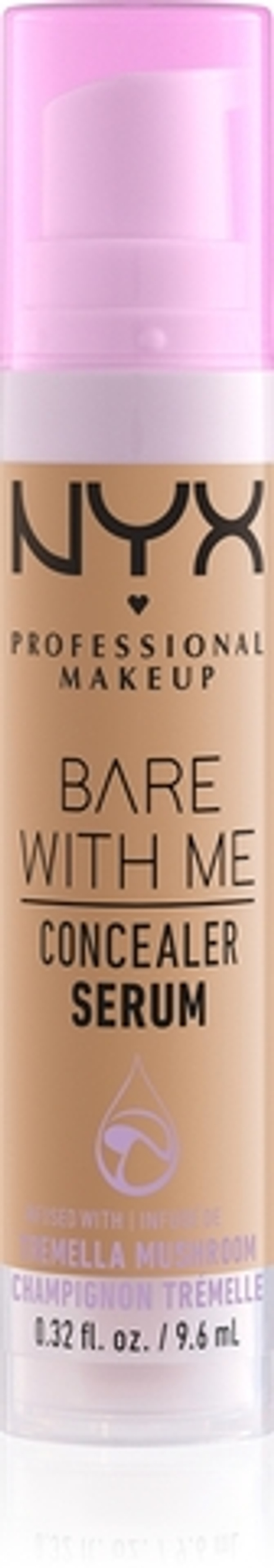 NYX Professional Makeup Bare With Me Concealer Serum - Корректор увлажняющий 2 в 1 оттенок 07 Medium, 9 ml