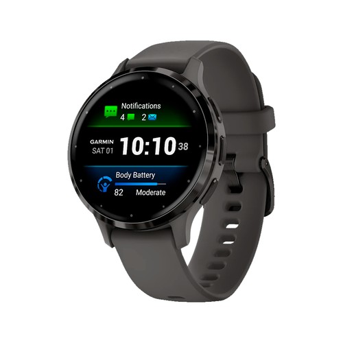 Умные часы Garmin Venu 3S, 41mm, Slate / Gray (010-02785-00)
