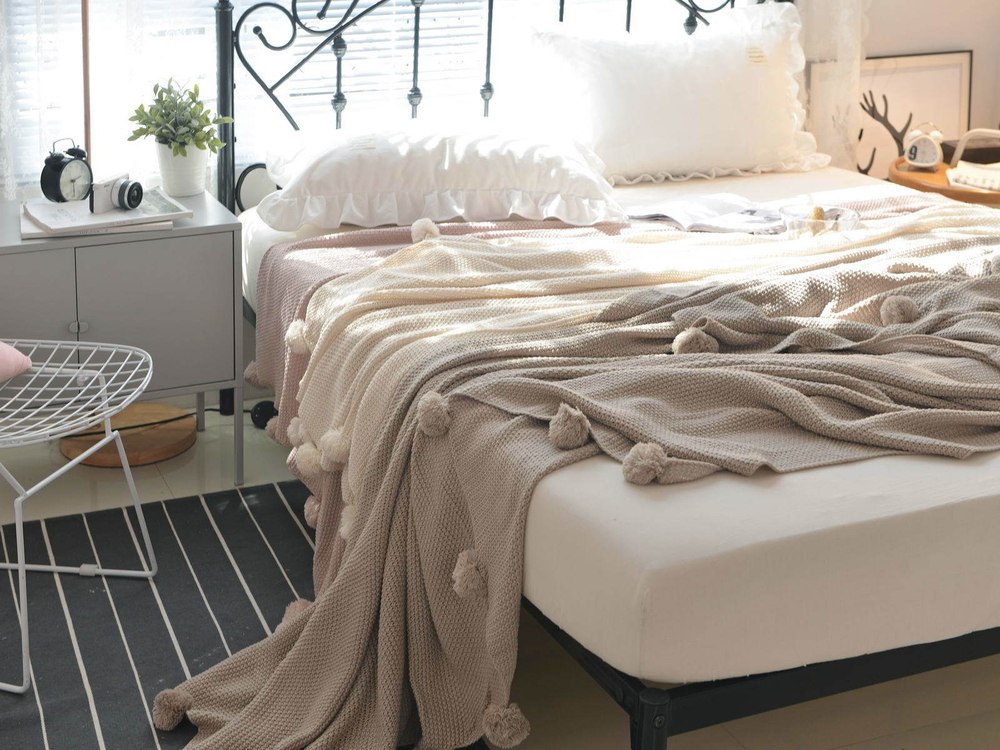 Плед 220х240 Sofi De MarkO Эрмес молоко