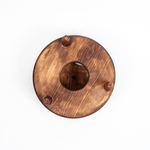 Винный столик из древесины кедра со съемной чашкой на ножках. VN6