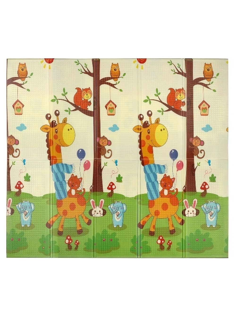 107235/Развивающий игровой коврик Elefantino, двусторонний, складной, размер 180*200*1 см