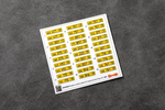 Russian bus and taxi vehicle registration plates 1/43 (3D decal)