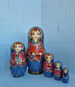 Матрёшка 21см  "С лисичкой" 5мест