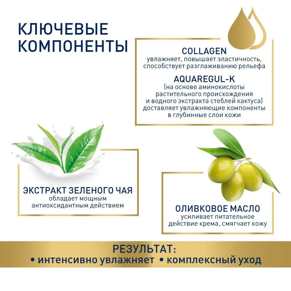 КРЕМ ДЛЯ РУК AQUATEL С ЭКСТРАКТОМ ЗЕЛЕНОГО ЧАЯ 75 МЛ