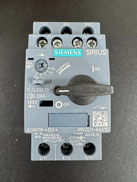Автоматический выключатель 3RV2021-4AA15 Siemens