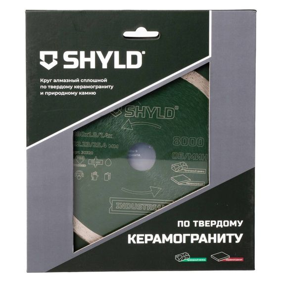 Диск алмазный по керамограниту и природному камню SHYLD 180х1.6х22.2/25.4мм (30320)