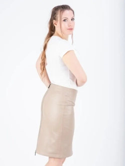 Юбка женская кожаная, юбка кожаная