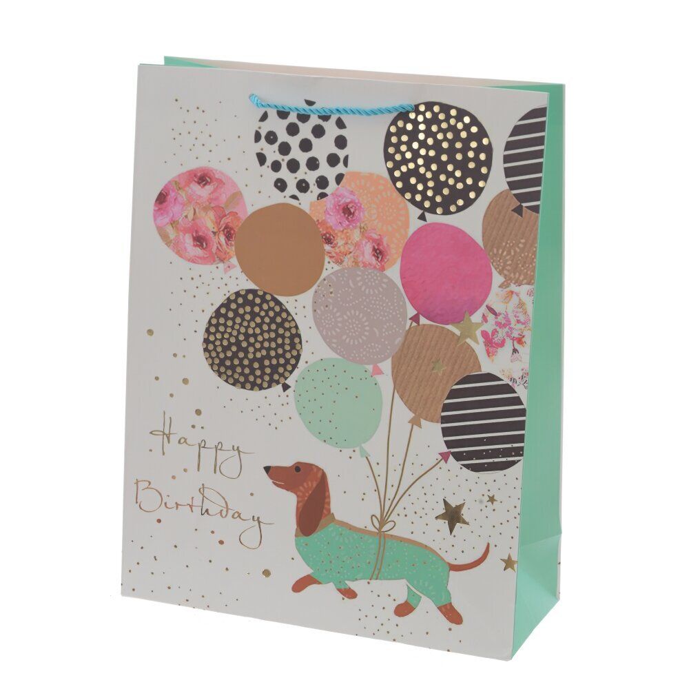 GAEM Пакет подарочный L (бумага 210г/м2, блок микс 12шт), L31 W12 H40 см, 4в.