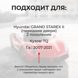 Ремкомплект ограничителей дверей Hyundai GRAND STAREX (II) TQ (2 двери, тип 10) 2007-2021