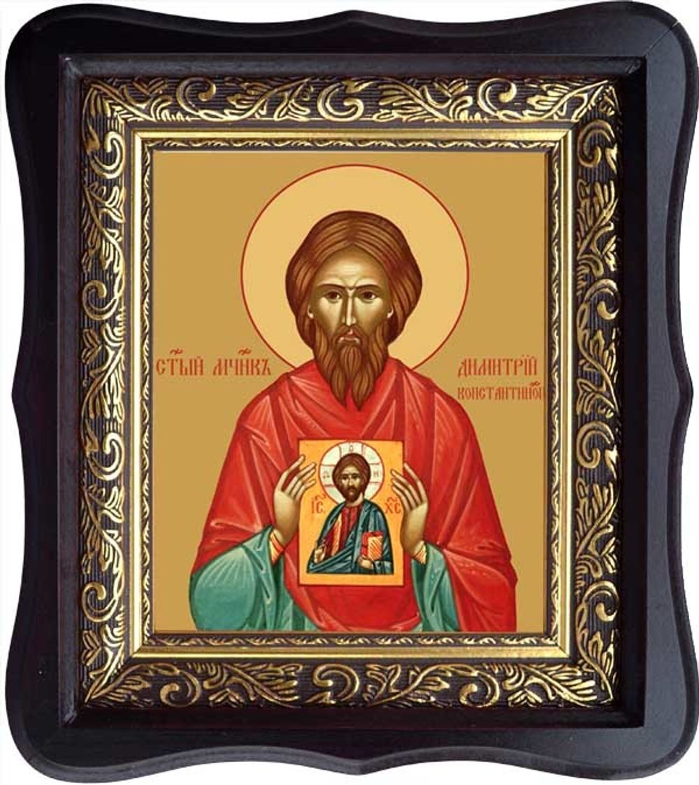 Димитрий Константинопольский мученик. Икона на холсте.