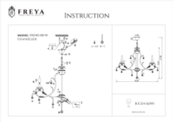 Подвесная люстра Freya FR3040-PL-08-WG