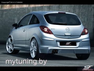 Накладка заднего бампера Opel Corsa D