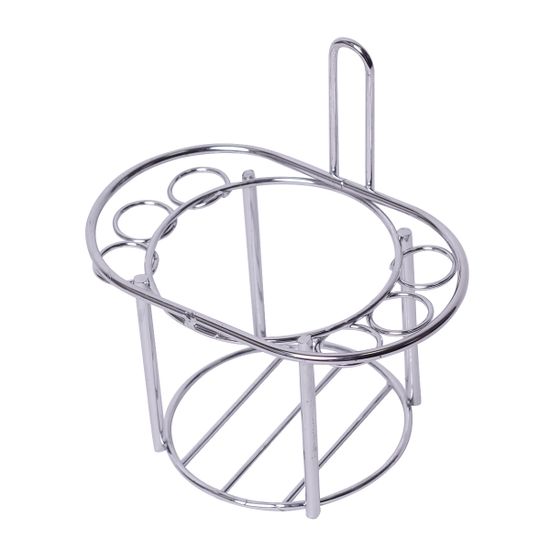 Стакан для зубных щеток Besser BS 0236 (13х12х8 см) с хромированной подставкой