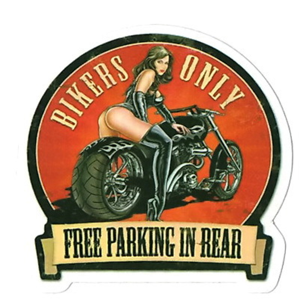 Наклейка BIKERS ONLY (075)